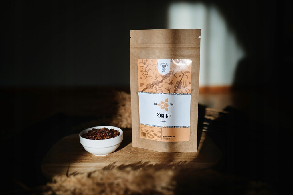 ROKITNIK OWOC rokitnika Hippophae rhamnoides DUŻA PACZKA 50g