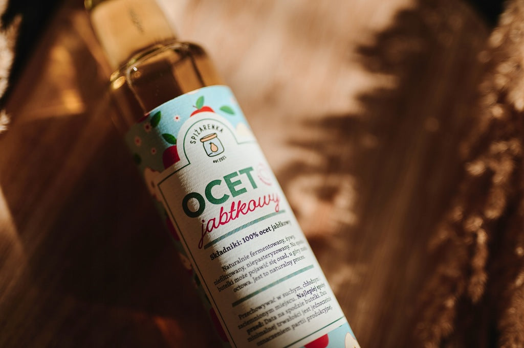 OCET JABŁKOWY ŻYWY niefiltrowany niepasteryzowany 250ml PREZENT SPIŻARENKA