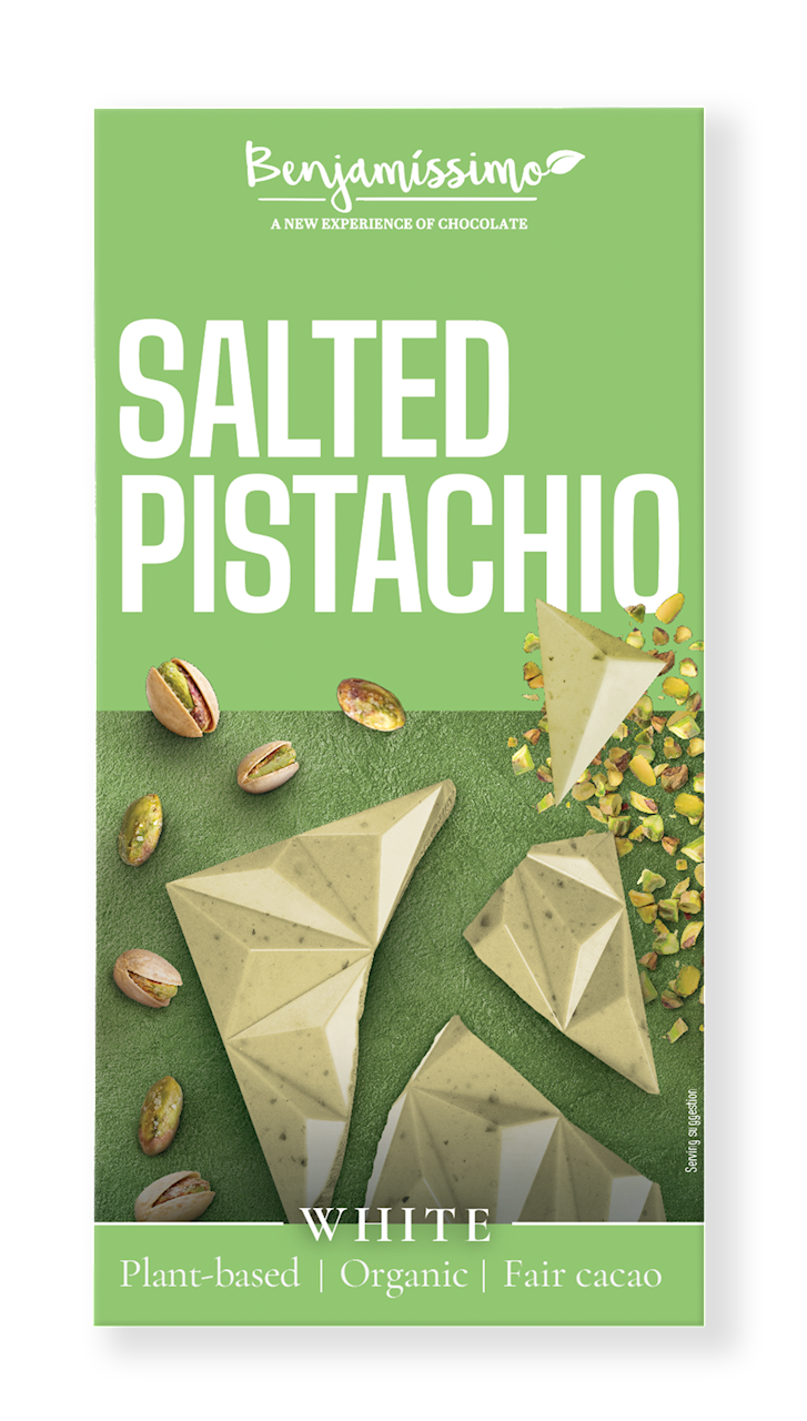 TABLICZKA KAKAOWA PISTACJE - SÓL HIMALAJSKA BEZGLUTENOWA BIO 60 g...