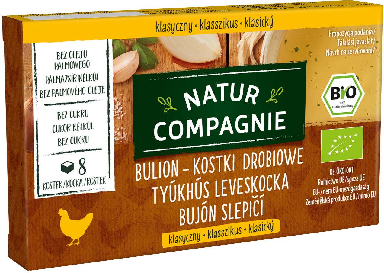 BULION - KOSTKI DROBIOWE BEZ DODATKU CUKRÓW BIO (8 x 11 g) 88 g...