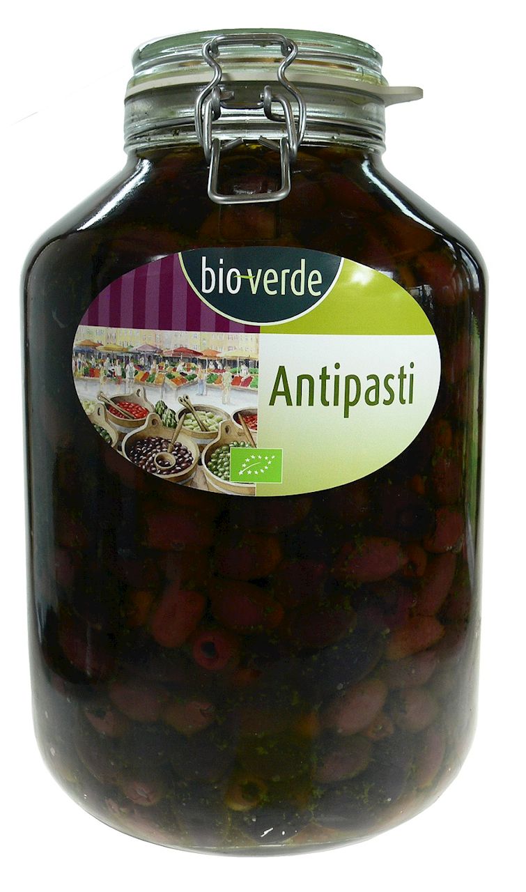 OLIWKI CZARNE KALAMATA BEZ PESTEK Z ZIOŁAMI W OLEJU BIO 4,55 kg...