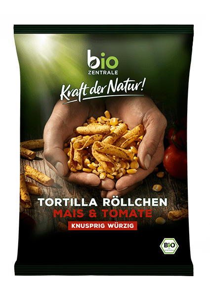 CHIPSY TORTILLA RURKA POMIDOROWE BEZGLUTENOWE BIO 125 g - BIO ZENTRALE