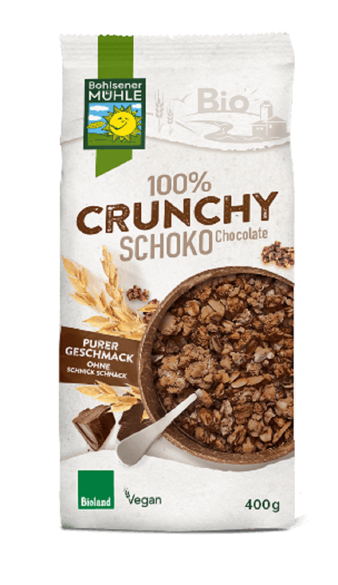 CRUNCHY CZEKOLADOWE BIO 400 g - BOHLSENER MUHLE