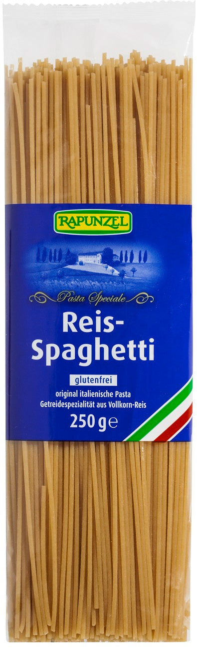 MAKARON (RYŻOWY RAZOWY) SPAGHETTI BEZGLUTENOWY BIO 250 g - RAPUNZEL