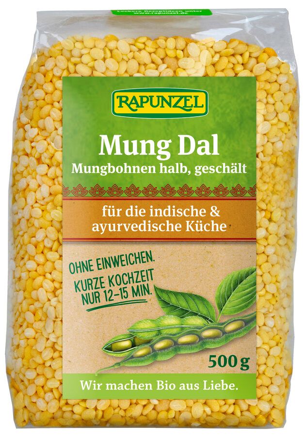 FASOLA MUNG OBRANA POŁÓWKI NA DAL BIO 500 g - RAPUNZEL