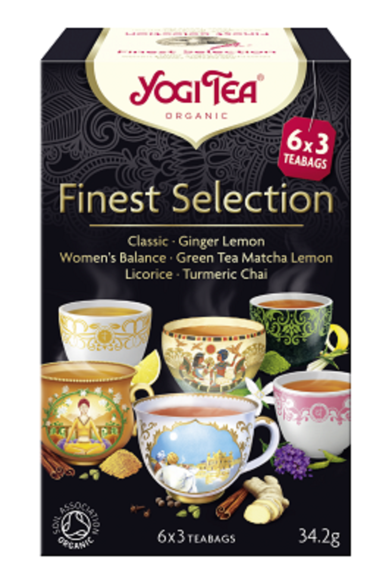 HERBATKA FINEST SELECTION (MIX HERBATEK) BIO (6 x 3 TOREBKI) 34,2 g...