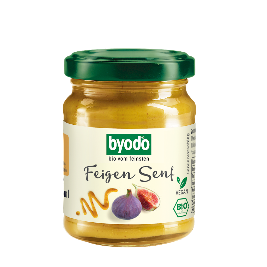 MUSZTARDA FIGOWA BEZGLUTENOWA BIO 125 ml - BYODO