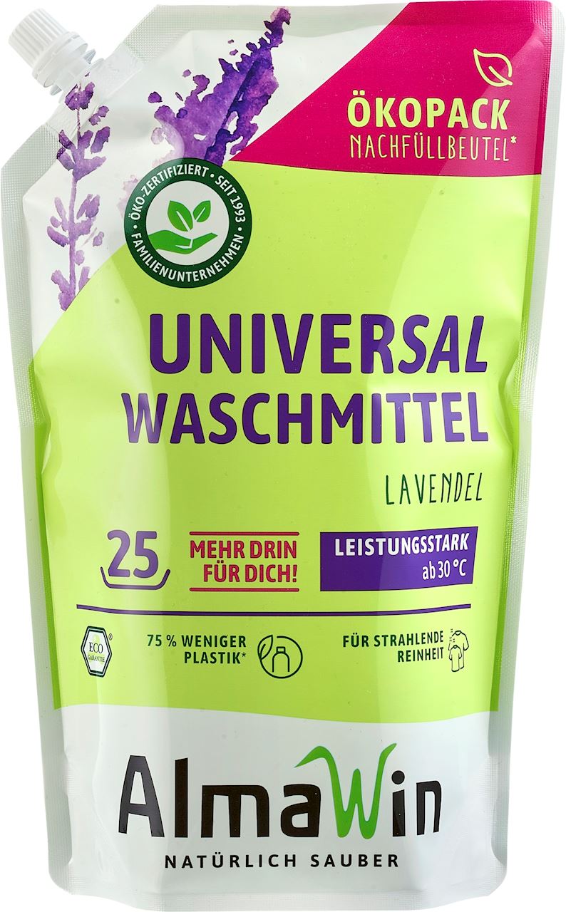 PŁYN DO PRANIA UNIWERSALNY LAWENDOWY ECO 1,5 L (25 PRANIA) - ALMAWIN