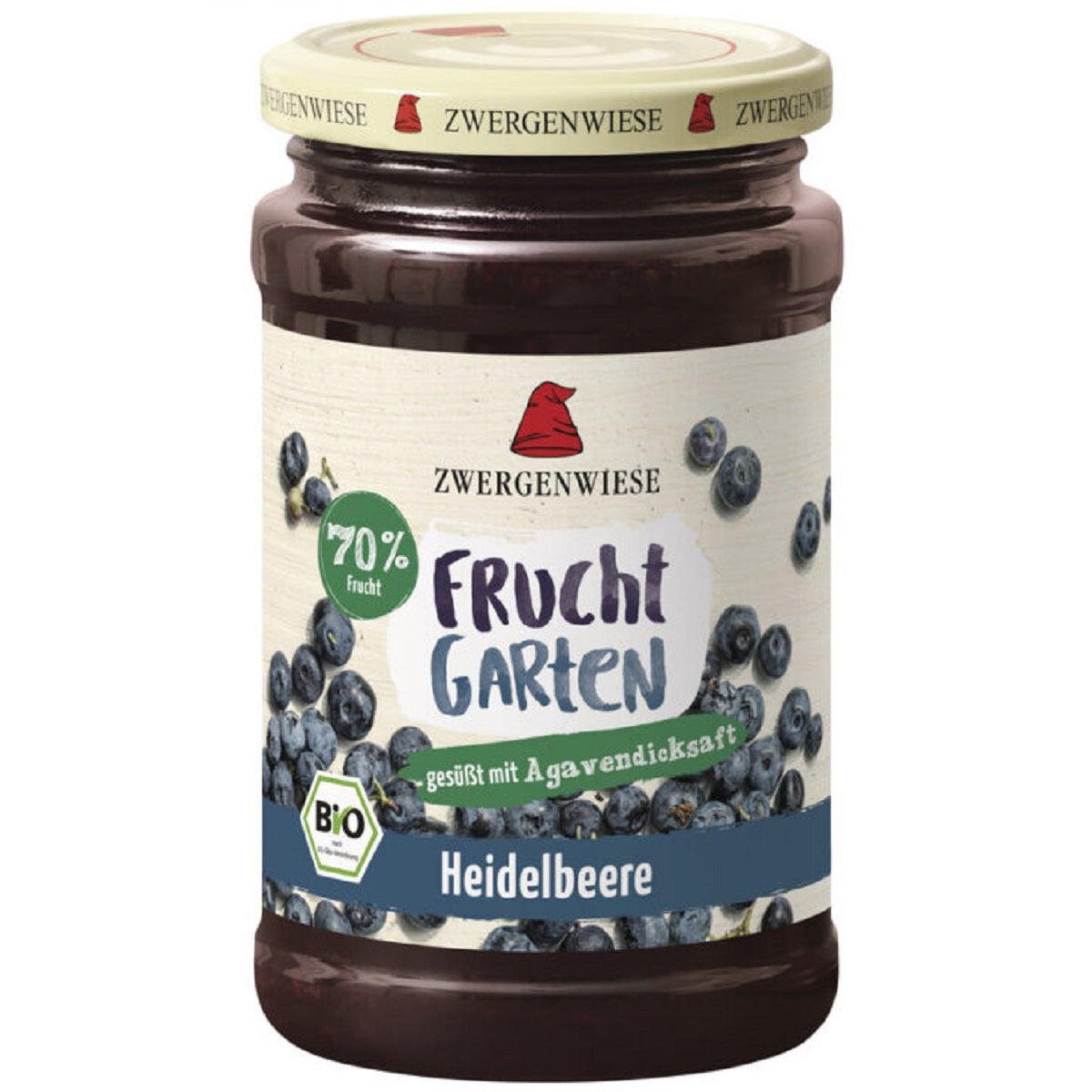 MUS JAGODOWY (70 % OWOCÓW) BEZGLUTENOWY BIO 225 g - ZWERGENWIESE