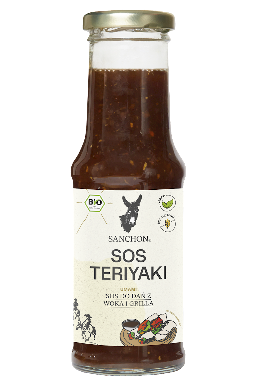 SOS SOJOWY SŁODKI TERIYAKI BEZGLUTENOWY BIO 210 ml - SANCHON