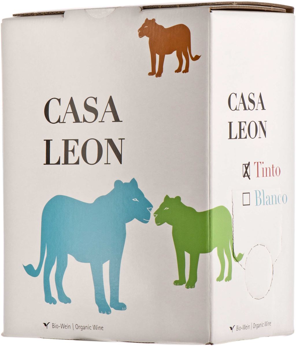 WINO CZERWONE WYTRAWNE BIO 3 L (HISZPANIA) - CASA LEON