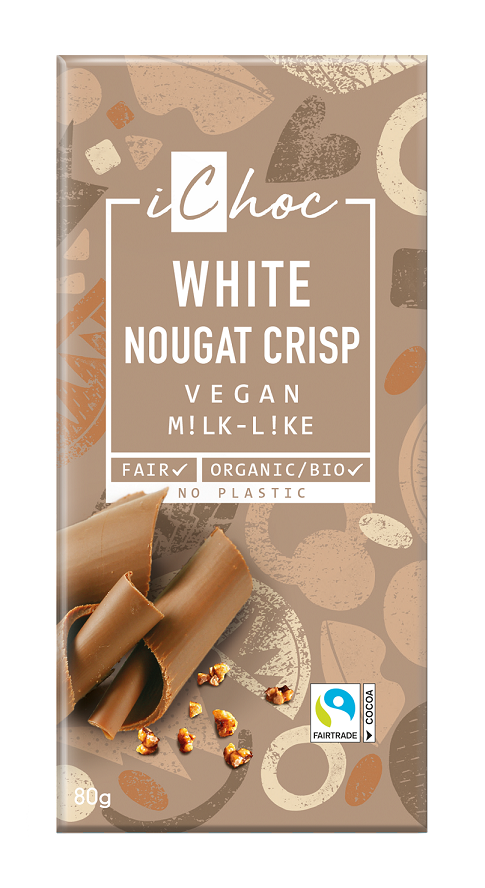 TABLICZKA NUGATOWA Z KROKANTEM Z ORZECHÓW LASKOWYCH FAIR TRADE BIO 80...