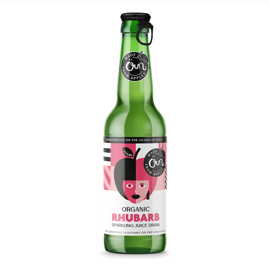 NAPÓJ MUSUJĄCY RABARBAROWY BIO 330 ml - OUN