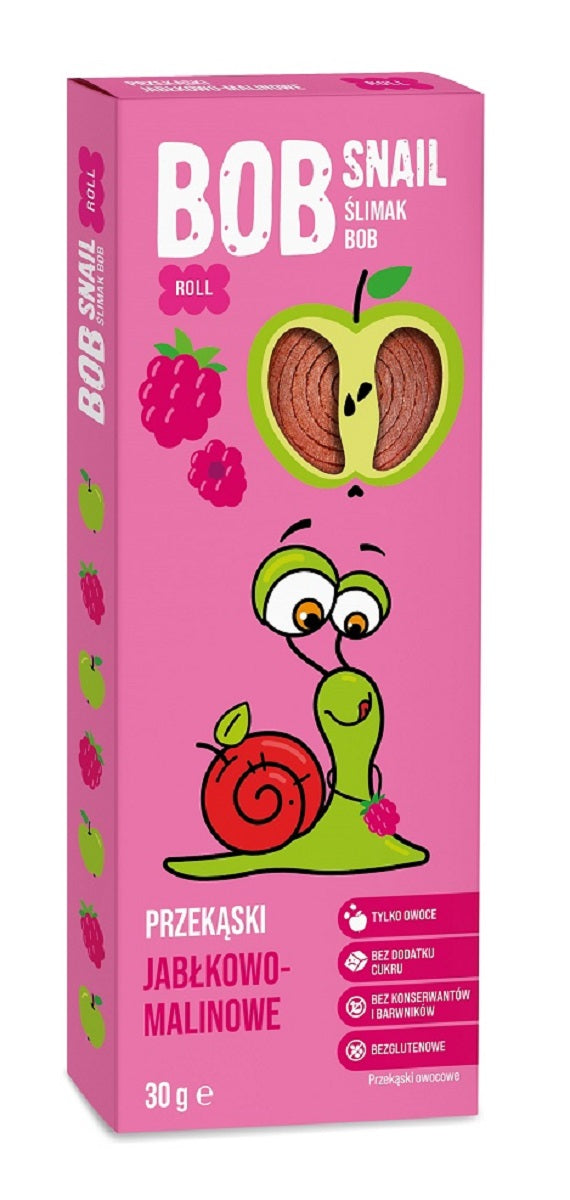 PRZEKĄSKA ROLL JABŁKO - MALINA BEZ DODATKU CUKRÓW BEZGLUTENOWA 30 g...