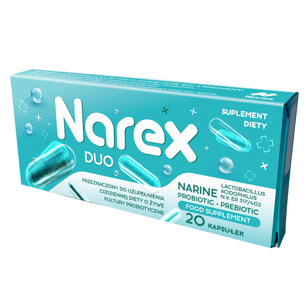 PROBIOTYK NARINE DUO 20 KAPSUŁEK - NAREX