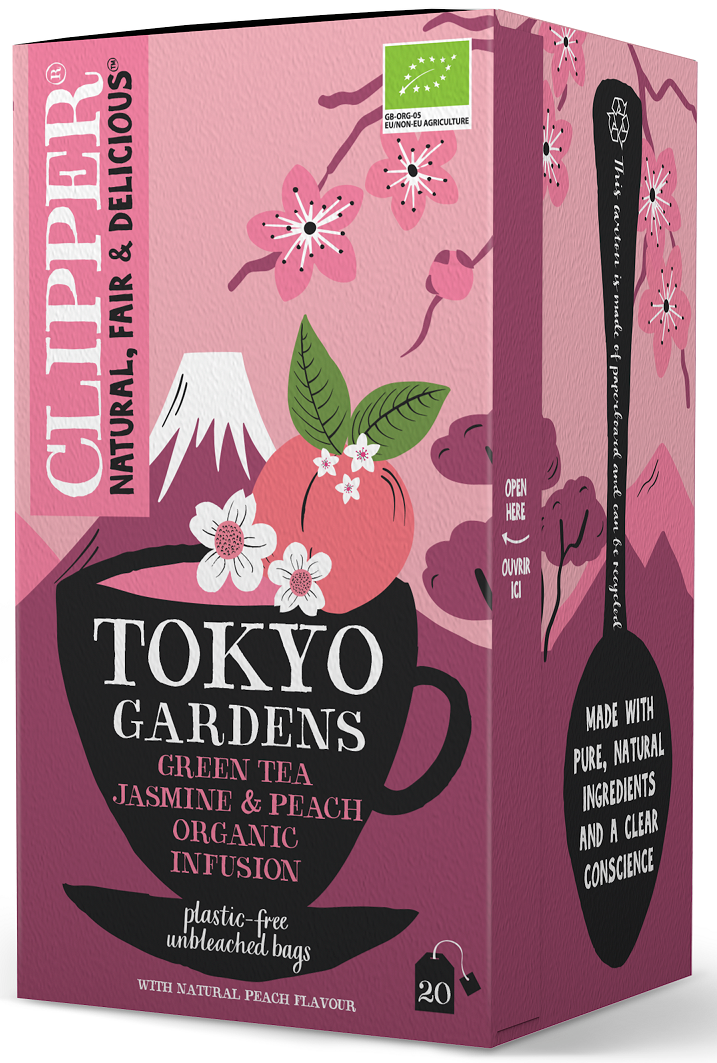 HERBATA ZIELONA JAŚMINOWA O SMAKU BRZOSKWINIOWYM (TOKYO GARDENS) BIO...