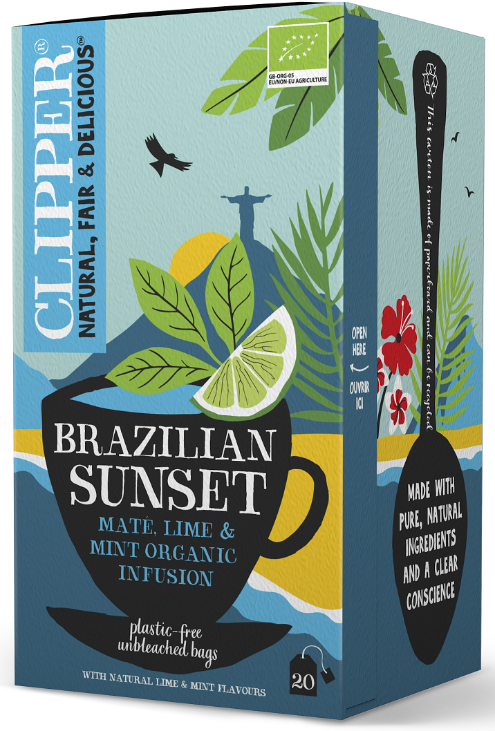 YERBA MATE Z MIĘTĄ I LIMONKĄ (BRAZILIAN SUNSET) BIO (20 x 2 g) 40 g...
