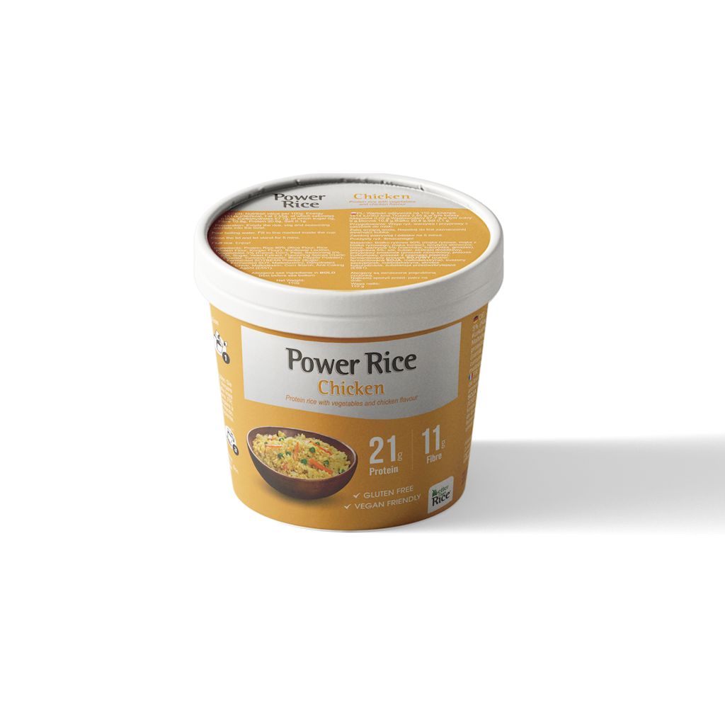 RYŻ PROTEINOWY W KUBKU Z WARZYWAMI O SMAKU KURCZAKA 110 g - BETTER...