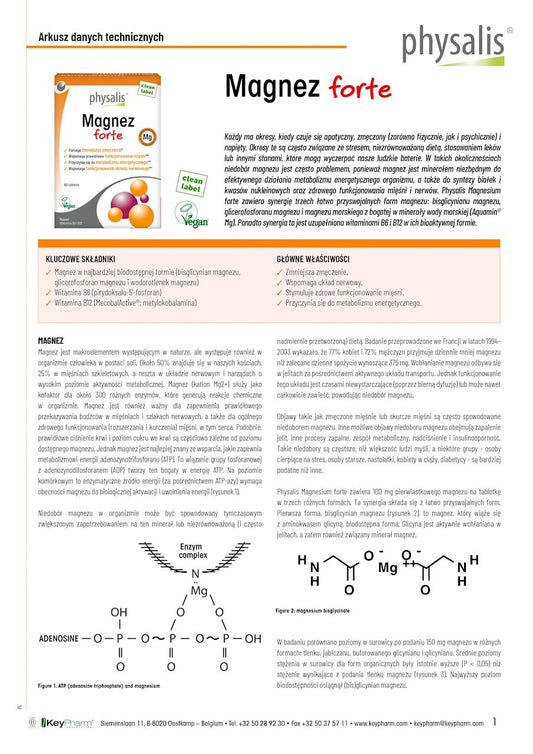 MAGNEZ FORTE 60 TABLETEK - PHYSALIS