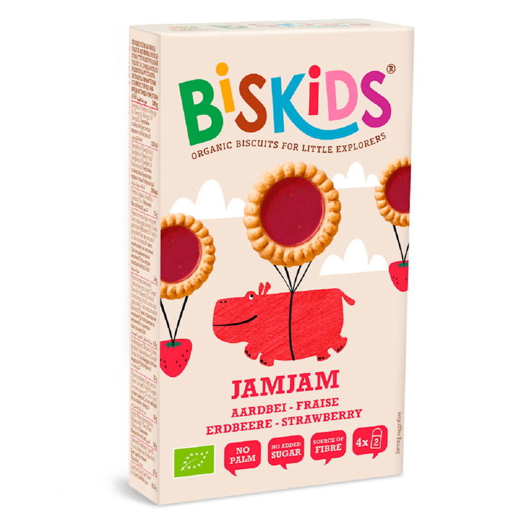 CIASTECZKA Z NADZIENIEM TRUSKAWKOWYM MARGARETKI BIO 100 g - BISKIDS
