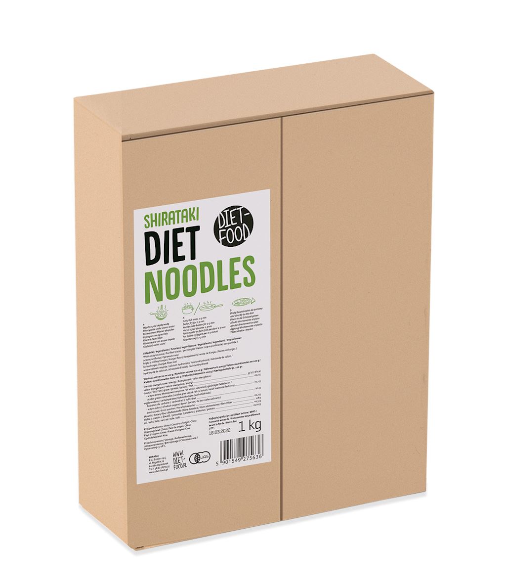 MAKARON (KONJAC) BEZGLUTENOWY 1 kg - DIET-FOOD