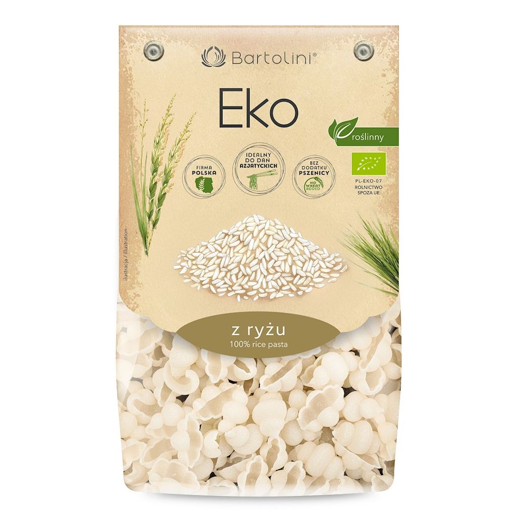 MAKARON (RYŻOWY) MUSZELKI BIO 250 g - BARTOLINI