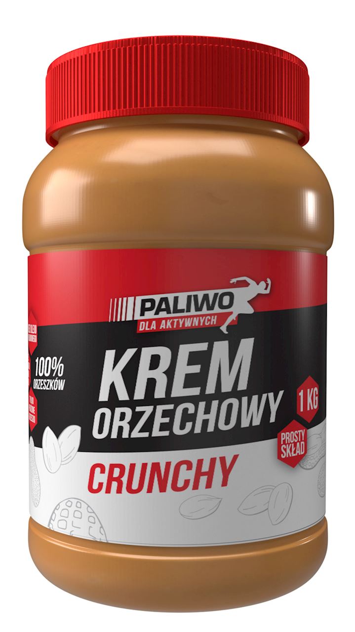 KREM ORZECHOWY CRUNCHY 100 % BEZ DODATKU SOLI I CUKRÓW 1 kg - PALIWO...