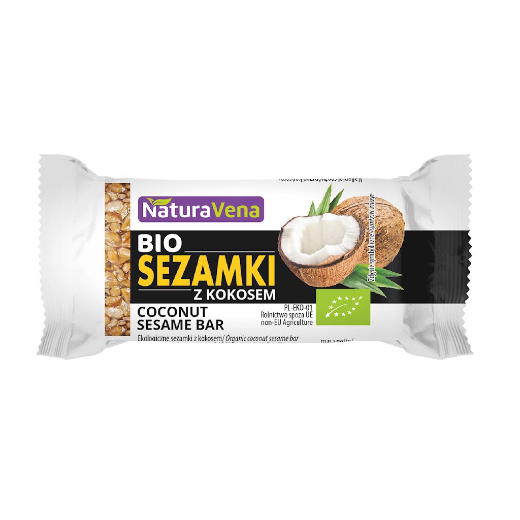 SEZAMKI Z KOKOSEM BIO 27 g - NATURAVENA