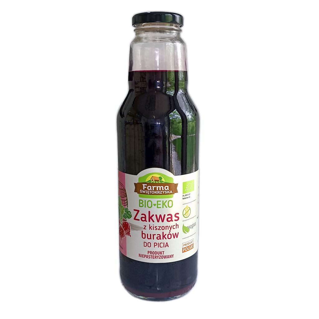 ZAKWAS Z BURAKÓW KISZONYCH NIEPASTERYZOWANY BEZGLUTENOWY BIO 700 ml...