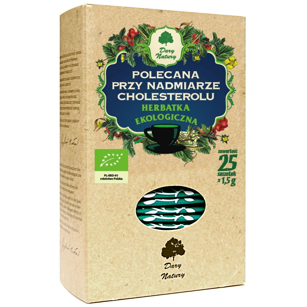HERBATKA POLECANA PRZY NADMIARZE CHOLESTEROLU BIO (25 x 1,5 g) 37,5 g...