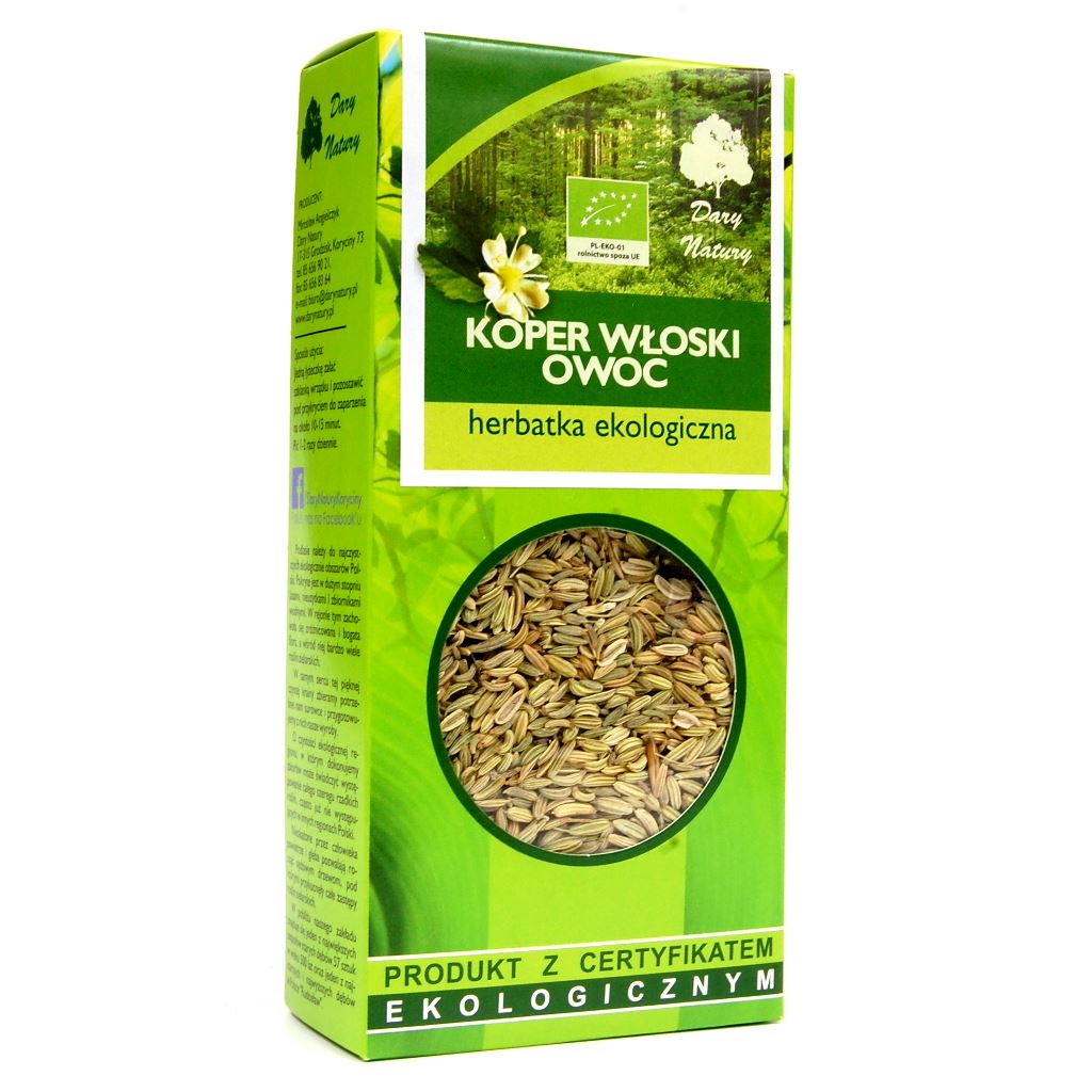 HERBATKA OWOC KOPRU WŁOSKIEGO BIO 50 g - DARY NATURY