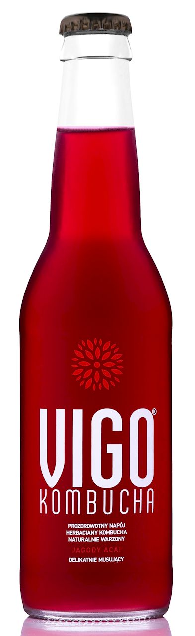 KOMBUCHA JAGODA ACAI BEZGLUTENOWA 330 ml - VIGO