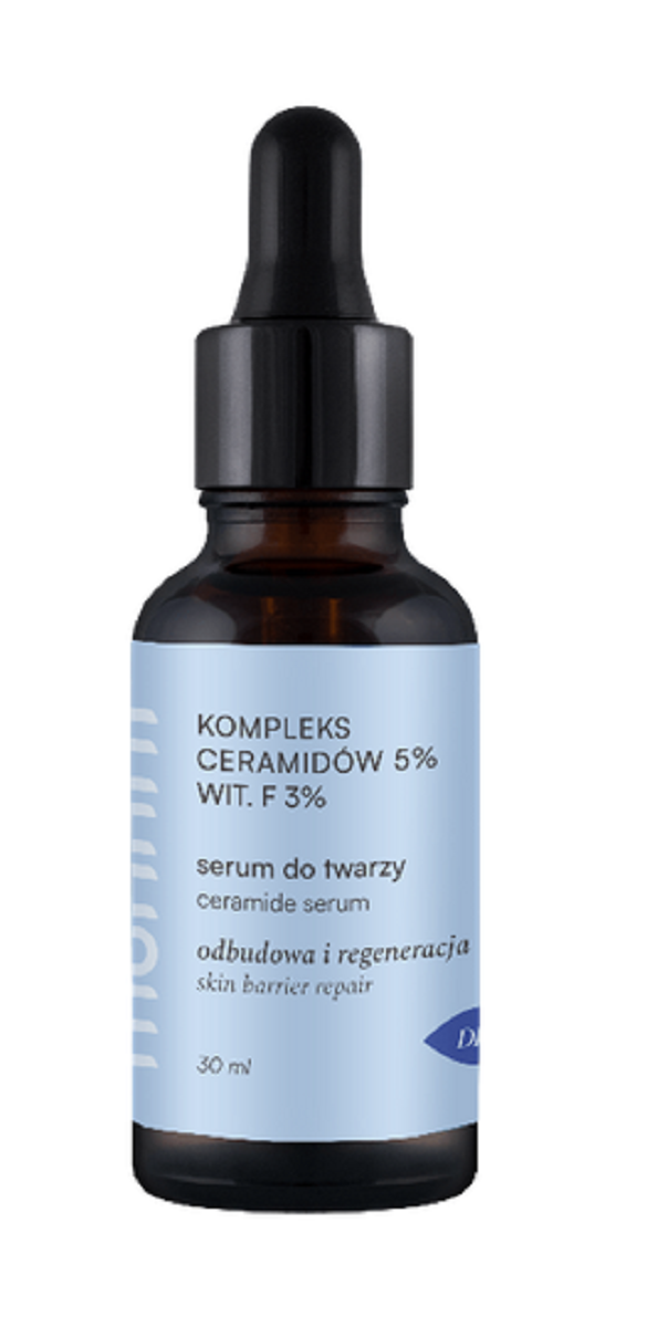 SERUM DO TWARZY Z KOMPLEKSEM CERAMIDÓW 5 % I WITAMINĄ F 3 % 30 ml...