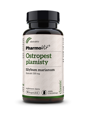OSTROPEST PLAMISTY EKSTRAKT (330 mg) BEZGLUTENOWY 90 KAPSUŁEK...