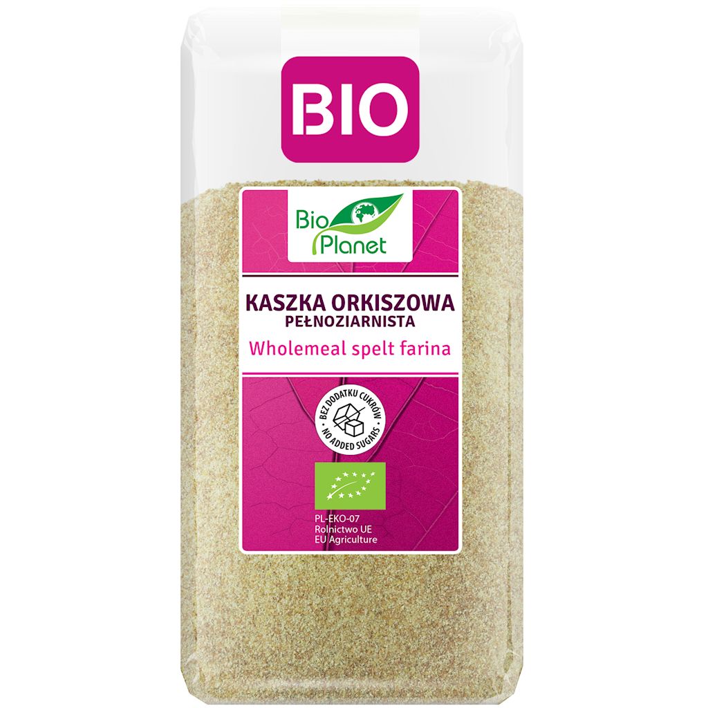 KASZKA ORKISZOWA PEŁNOZIARNISTA BIO 400 g - BIO PLANET