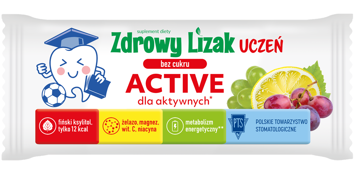 LIZAK O SMAKU WINOGRONO - CYTRYNA DLA AKTYWNYCH BEZ CUKRU BEZGLUTENOWY...