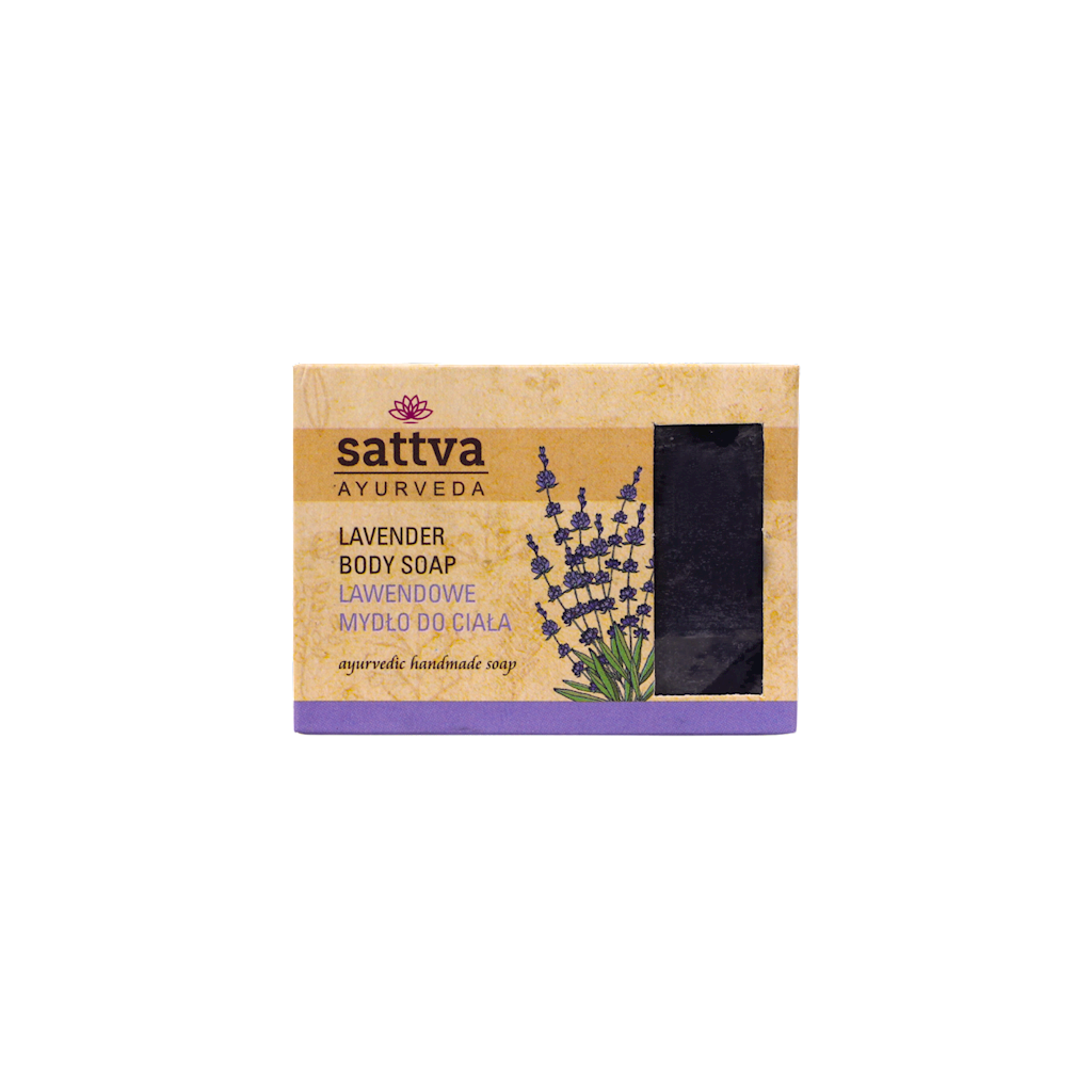 MYDŁO W KOSTCE DO CIAŁA LAWENDA 125 g - SATTVA (AYURVEDA)