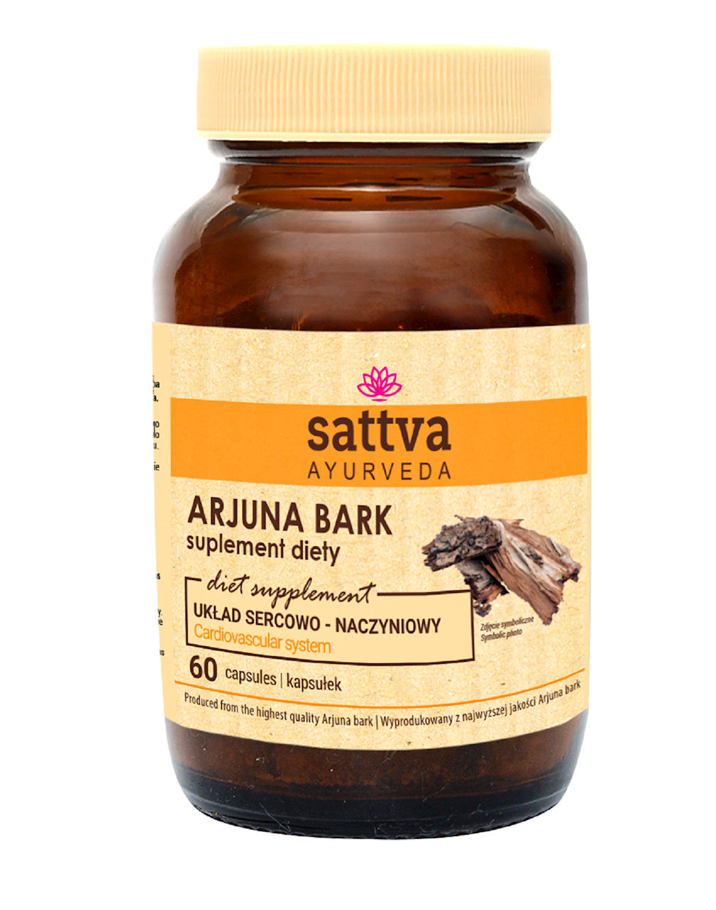 ARJUNA BARK EKSTRAKT (450 mg) 60 KAPSUŁEK - SATTVA (FOODS)