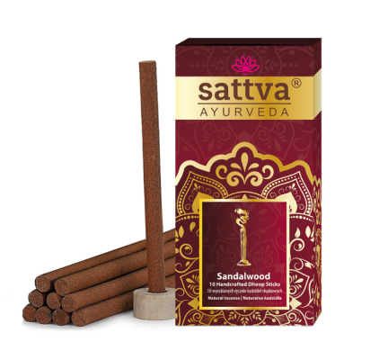 KADZIDEŁKA INDYJSKIE SŁUPKOWE SANDAŁOWE (10 szt.) 20 g - SATTVA...