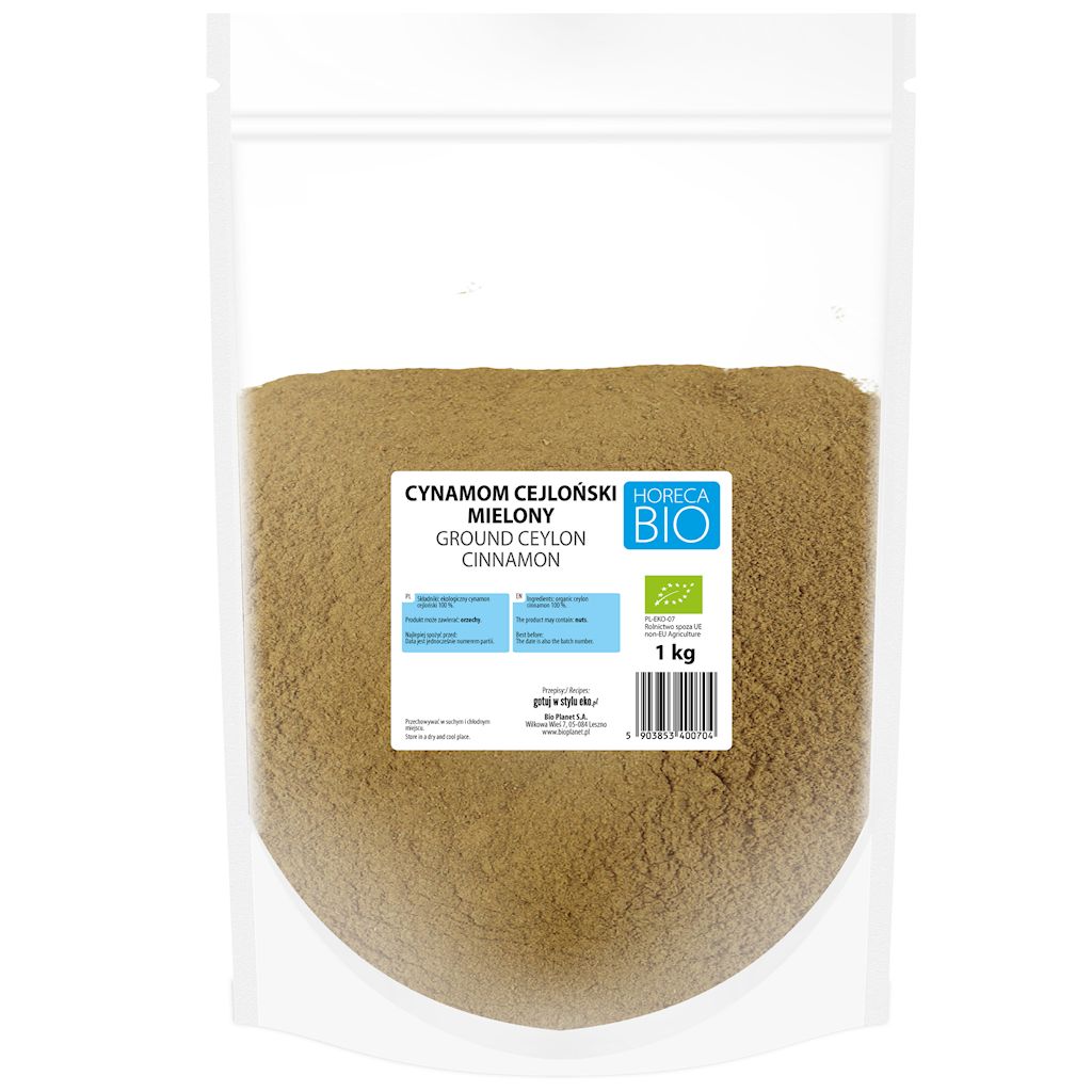 CYNAMON CEJLOŃSKI MIELONY BIO 1 kg - HORECA (BIO PLANET)