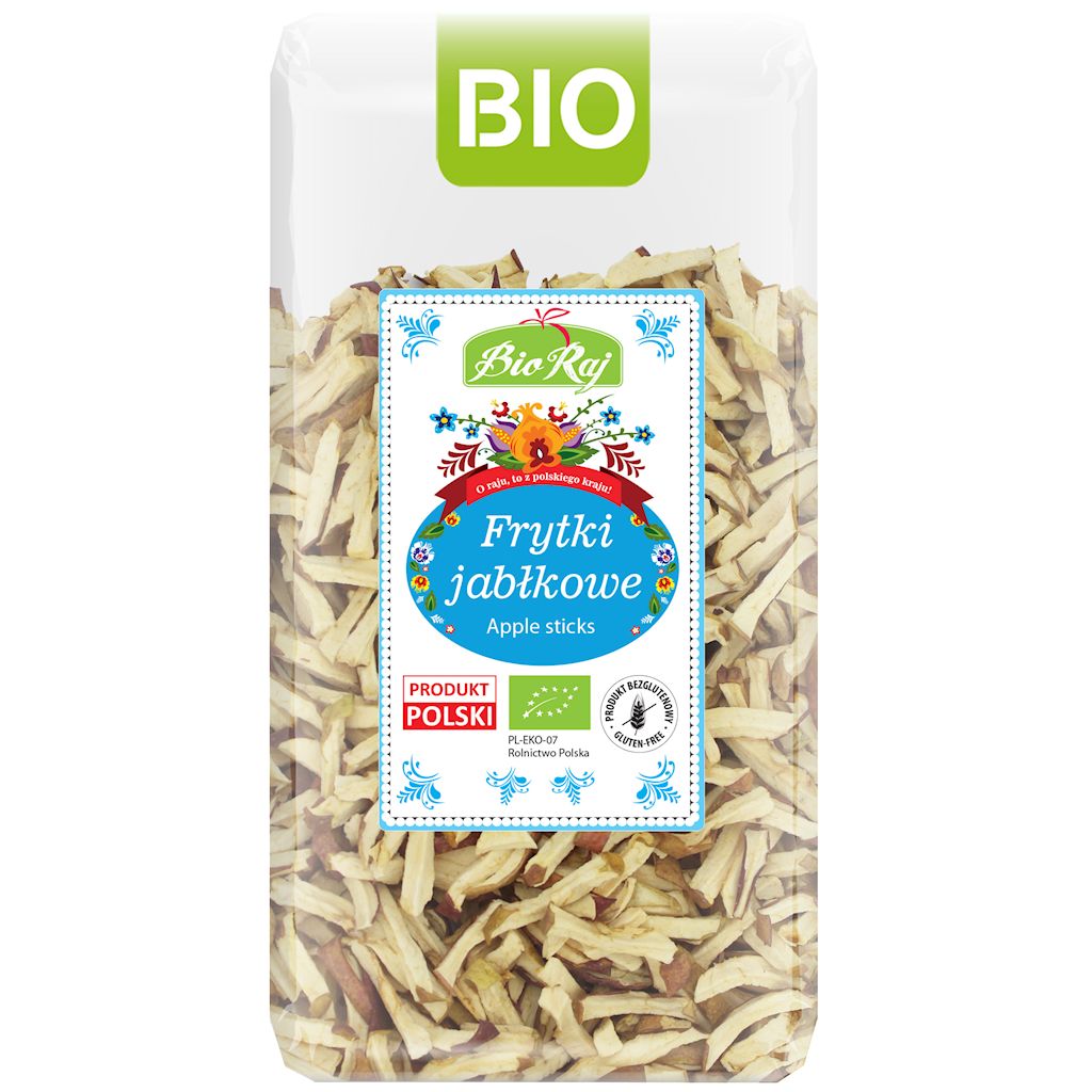 FRYTKI JABŁKOWE BEZGLUTENOWE BIO (POLSKA) 60 g - BIO RAJ