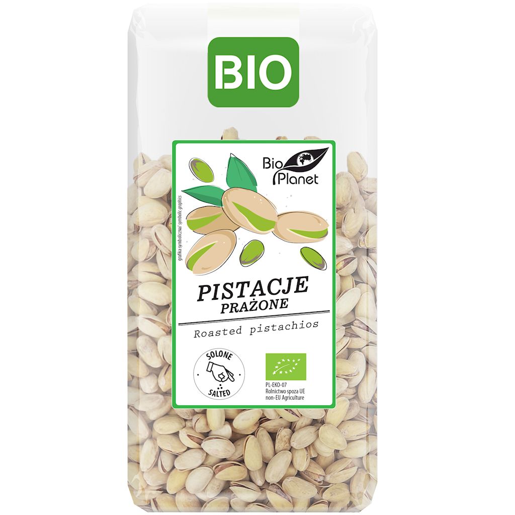 PISTACJE PRAŻONE I SOLONE BIO 300 g - BIO PLANET