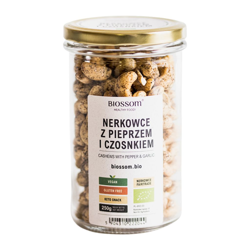ORZECHY NERKOWCA Z PIEPRZEM I CZOSNKIEM BEZGLUTENOWE FAIR TRADE BIO 250...