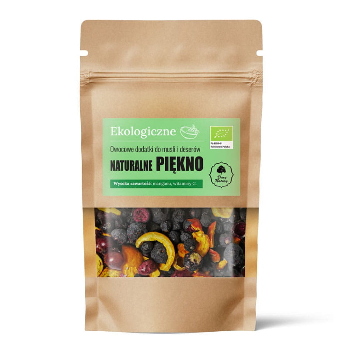 OWOCOWE DODATKI DO MUSLI I DESERÓW NATURALNE PIĘKNO BIO 20 g - DARY...