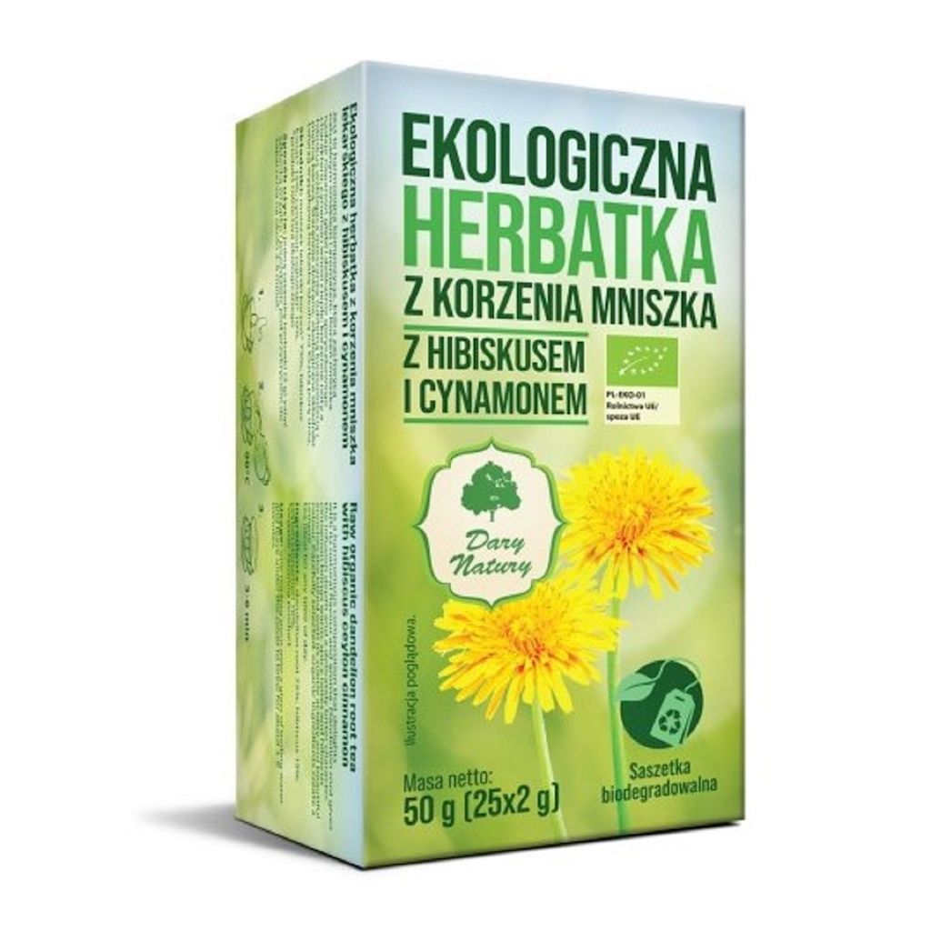 HERBATKA Z KORZENIA MNISZKA Z HIBISKUSEM I CYNAMONEM BIO (25 x 2 g) 50...