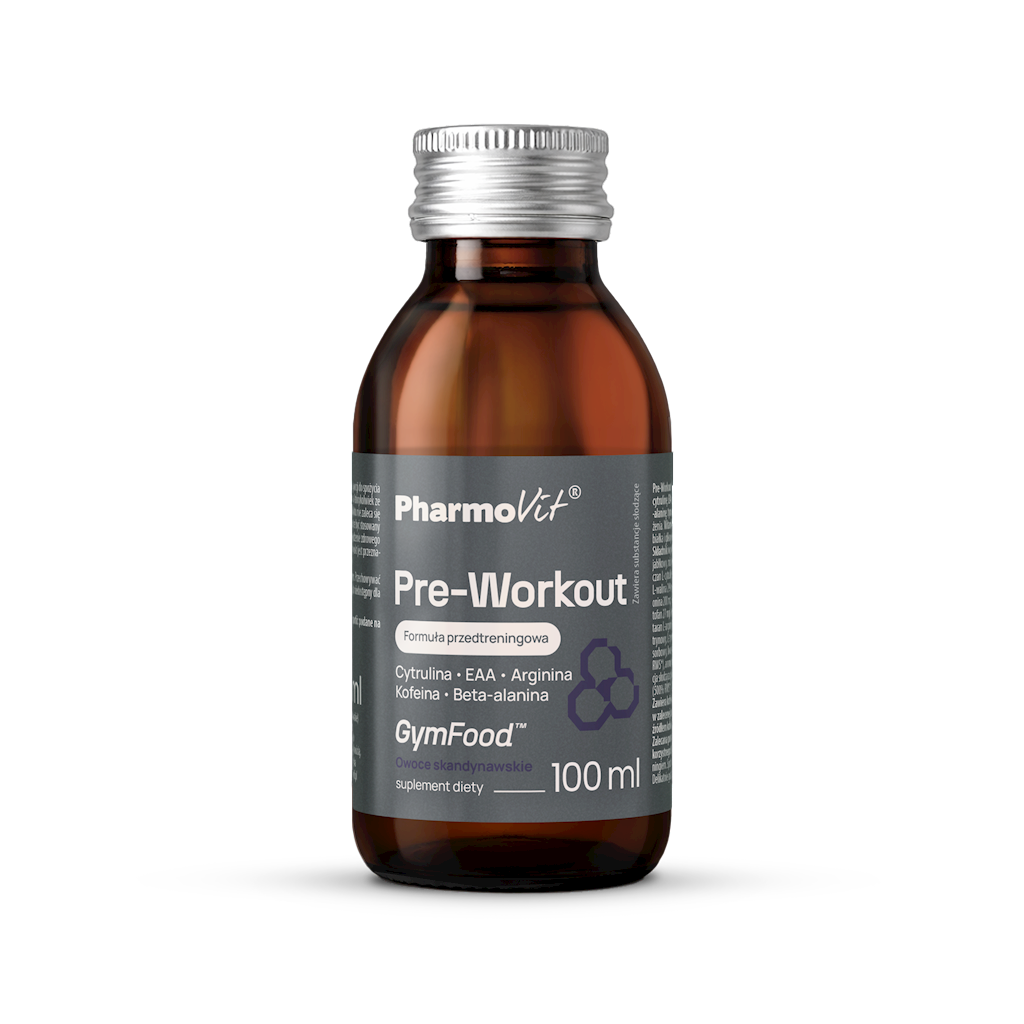 SHOT PRE-WORKOUT O SMAKU OWOCÓW SKANDYNAWSKICH 100 ml - PHARMOVIT (GYM...
