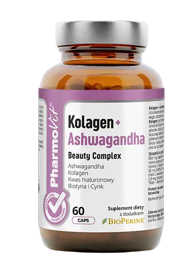 KOLAGEN + ASHWAGANDHA BEAUTY COMPLEX BEZGLUTENOWE 60 KAPSUŁEK...