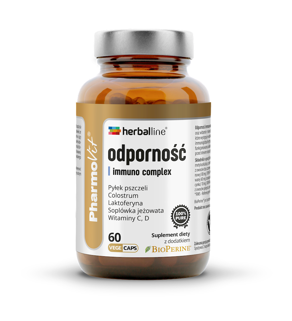 KAPSUŁKI NA ODPORNOŚĆ (IMMUNO COMPLEX) BEZGLUTENOWE 60 szt...