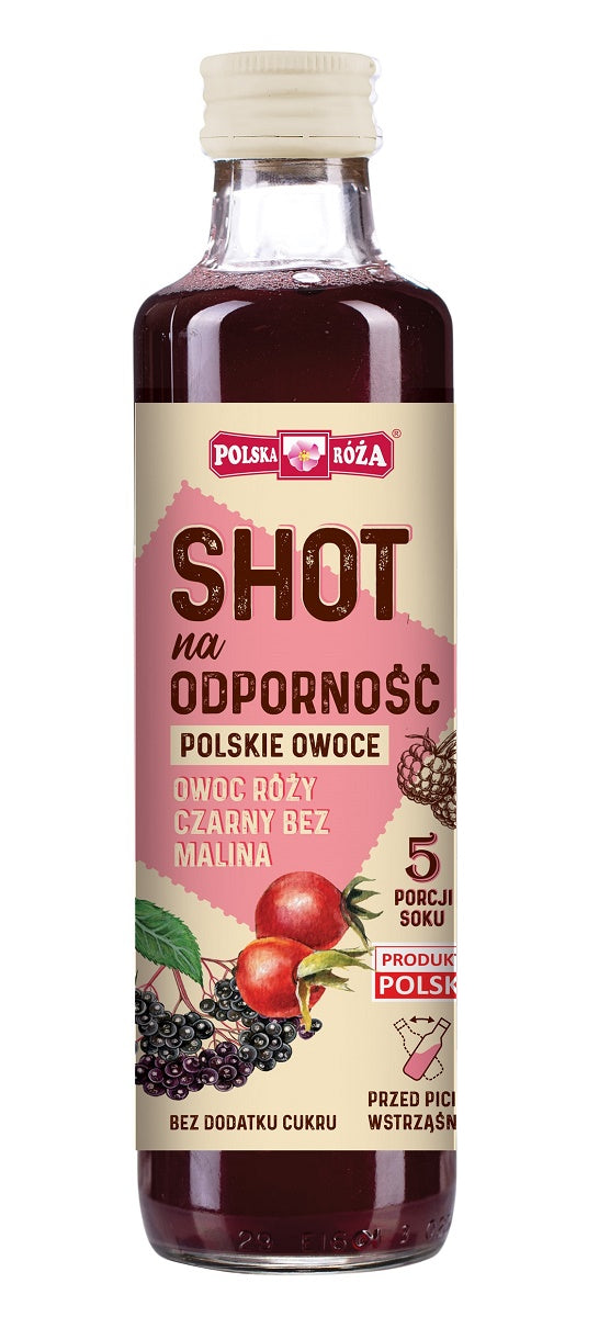 SHOT NA ODPORNOŚĆ NFC OWOC RÓŻY - CZARNY BEZ - MALINA BEZ DODATKU...