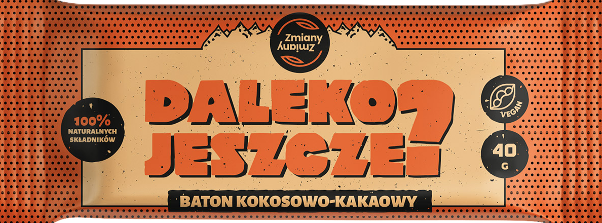 BATON DAKTYLOWY KOKOS - KAKAO DALEKO JESZCZE BEZGLUTENOWY 40 g - ZMIANY...